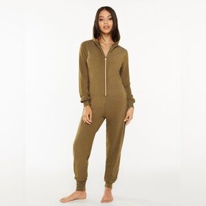 Savage x Fenty Sleep & Shine Hooded Onesie Olive - M